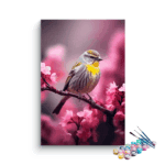 Charming Bird in Spring Paint by Number Kit