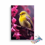 Bright Bird and Blossoms Paint by Number Kit