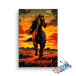 Sunset Gallop Paint by Number Kit