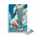 Majestic White Stallion Paint by Number Kit