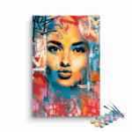 Street Art Portrait Paint by Number Kit