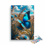 Vibrant Butterfly in Meadow Paint by Number Kit