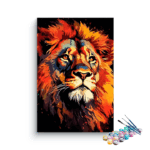 Majestic Lion Portrait Paint by Number Kit