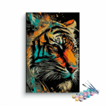 Abstract Tiger Head Paint by Number Kit