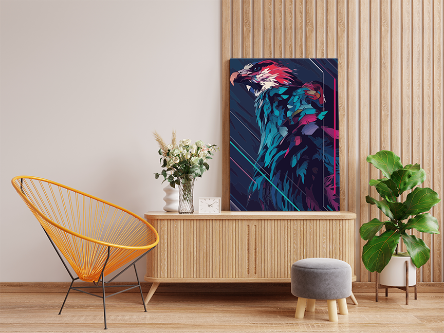 Vibrant Eagle Paint by Numbers Kit - Image 2