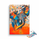 Abstract Elephant Paint by Numbers Kit
