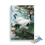 Serene Cranes Amid Blossoms Paint by Numbers Kit
