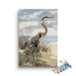 Serene Coastal Heron Paint by Numbers Kit