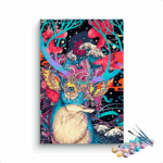 Vibrant Dreamscape Stag Paint by Numbers Kit