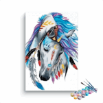Tribal Spirit Horse Paint by Numbers Kit