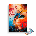 Vibrant Cat Vision Paint by Numbers Kit