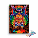 Vibrant Owl Paint by Numbers Kit