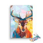 Geometric Deer Paint by Numbers Kit