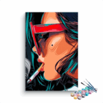 Pop Art Girl Paint by Numbers Kit