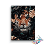 Tiger in the Foliage Paint by Numbers Kit