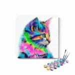 Rainbow Kitten Paint by Numbers Kit