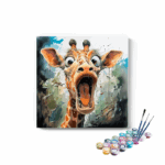 Surprised Giraffe Paint by Numbers Kit