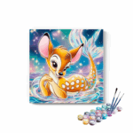 Magical Mermaid Fawn Paint by Numbers Kit