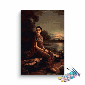 Radha In Moonlight By Raja Ravi Varma Paint By Numbers kit