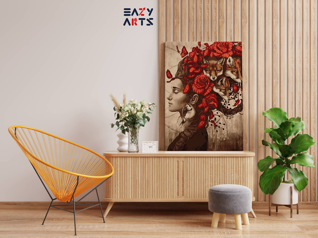 Fox Art By Sophie Wilkins Paint By Numbers kit - Image 2