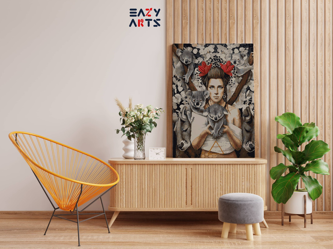 Koala Art By Sophie Wilkins Paint By Numbers kit - Image 2