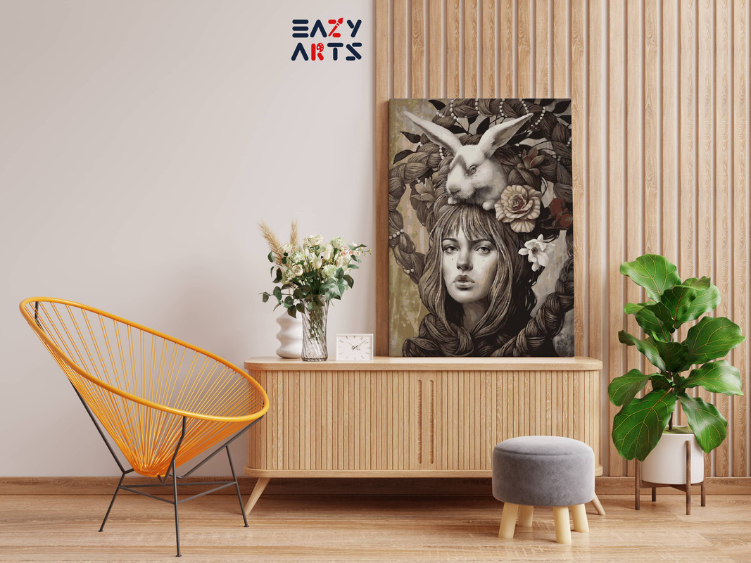 Rabbit Art By Sophie Wilkins Paint By Numbers kit - Image 2