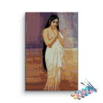 Fresh From Bath By Raja Ravi Varma Paint By Numbers kit
