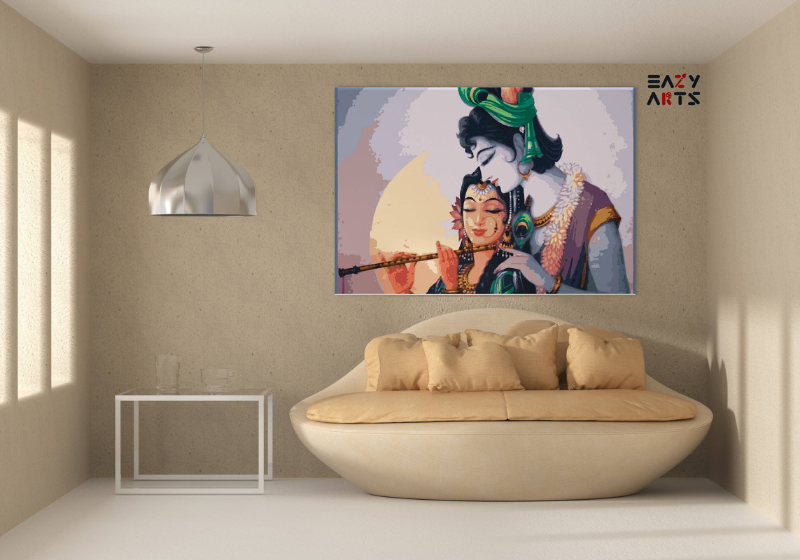 Radha Krishna Paint By Numbers kit - Image 2