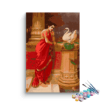 A Swan Telling Damayanti of Nala's love By Raja Ravi Varma PBN kit