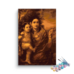 Yashodha and Krishna By Raja Ravi Varma PBN kit