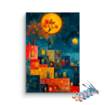 Moonlit Mediterranean: Enchanting Evening Paint by Numbers Kit