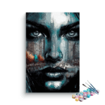 Urban Reflections: Intense City Portrait Paint by Numbers Kit