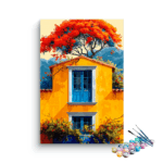 Mediterranean Sunshine: Vibrant Villa Paint by Numbers Kit