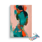 Abstract Elegance: Modern Silhouette Paint by Numbers Kit