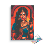 Desi Warrior Queen Paint by Numbers Kit