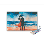 Romantic Rainy Beach Paint by Numbers Kit
