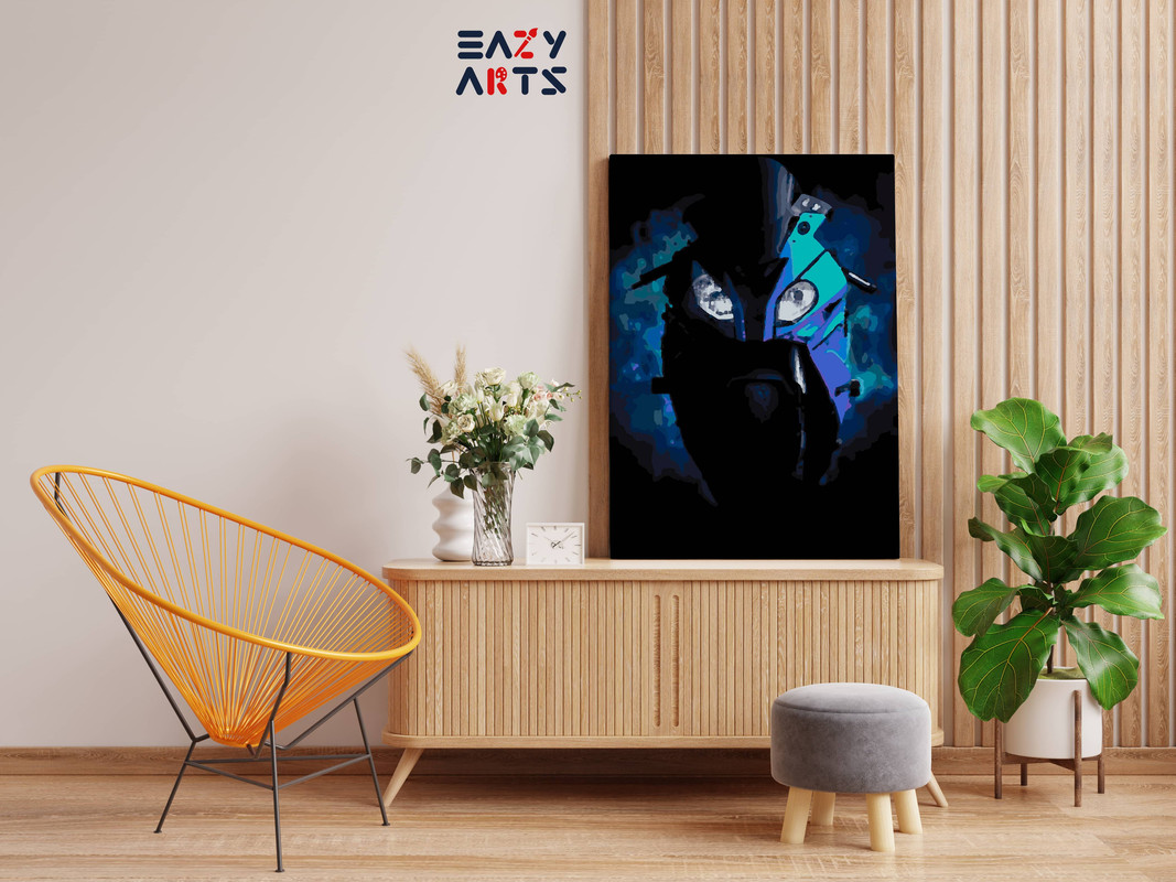 Blue Super Bike Paint By Numbers kit - Image 2