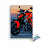 Red KTM Bike Paint By Numbers kit