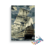 Fighter Ship Paint By Numbers kit