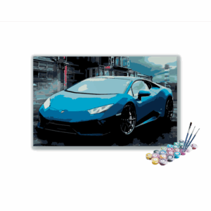 Blue Lamborghini Paint By Numbers kit