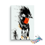 Rider Abstract Paint By Numbers kit