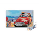 Retro Beach Cruiser Paint by Numbers Kit
