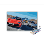 Supercar Speed Chase Paint by Numbers Kit