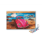 Beachside Pink Beetle Paint by Numbers Kit