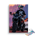 Urban Biker Thrill Ride Paint by Numbers Kit