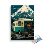 Mountain Adventure Camper Van Paint by Numbers Kit