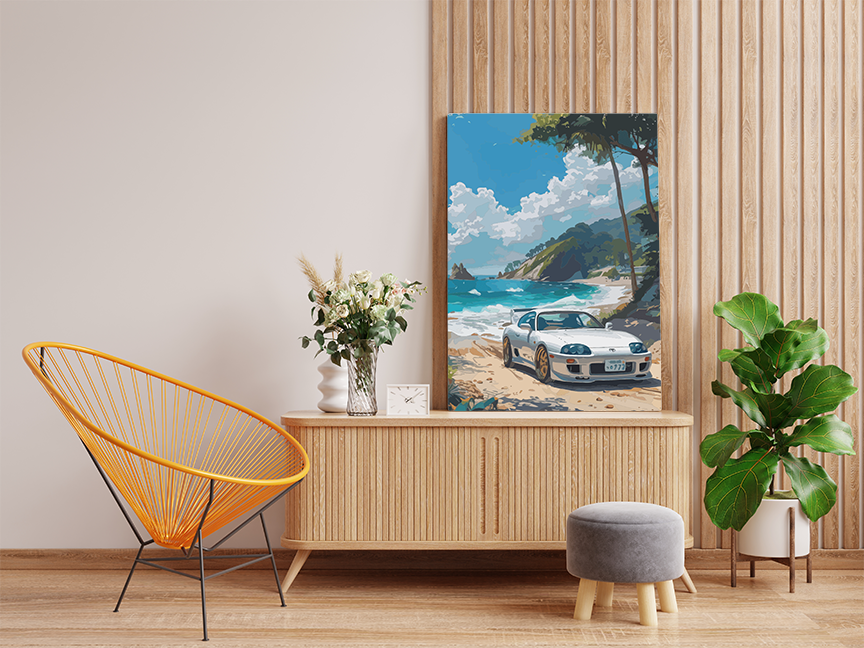 Coastal Drive Supra Paint by Numbers Kit - Image 2