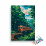 Forest Railway Journey Paint by Numbers Kit