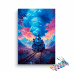 Twilight Steam Train Paint by Numbers Kit