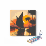 Sailboat Sunset Serenity Paint by Numbers Kit